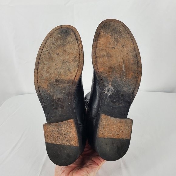 FRYE Pippa Chelsea Ankle Bootie Black sz 7 - Picture 6 of 11